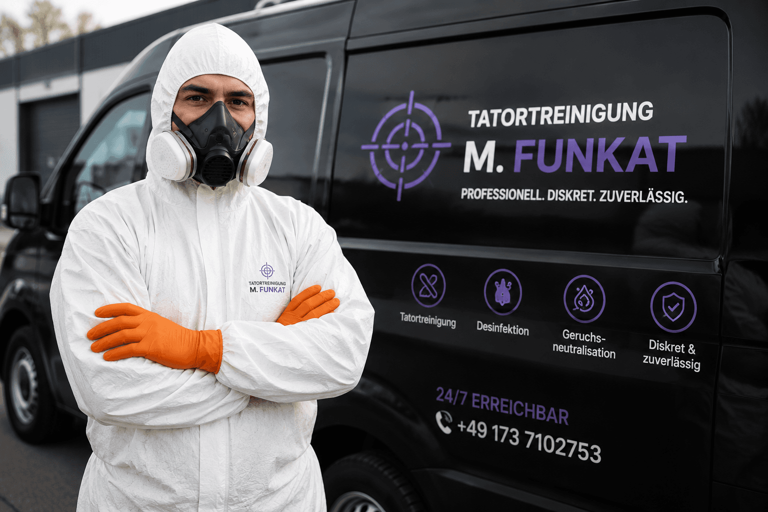 Professionelle Reinigungsarbeiten werden durchgeführt
